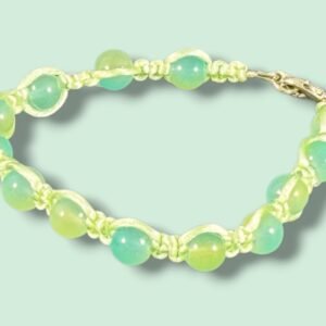 light-green-macrame-beaded-bracelet-with-light-green-glass-beads-and-silver-lobster-clasp-closure