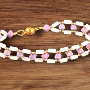 shimmer-bracelet-with-white-tubelet-beads-white-luster-purple-beads-rose-gold-magnetic-clasp