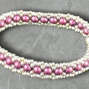 pastel-bordeaux-and-silver-beaded-bracelet-handwoven-seed-bead-bracelet-with-magnetic-clasp